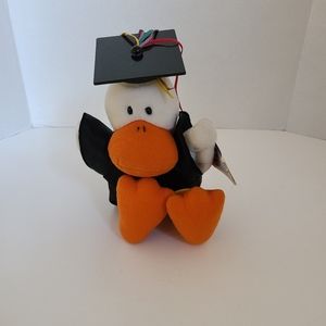 1989 Vtg Dankin High Flying Graduate Duck with spinning cap~ Tested with Tags